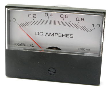 0 - 1 Ampers DC, Analog Panel Meter, 3 Inch