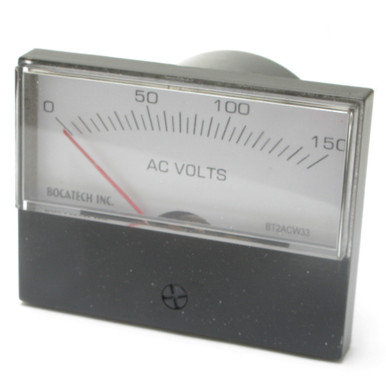 0 - 150 Volt AC Analog Panel Meter, 2.5 Inch