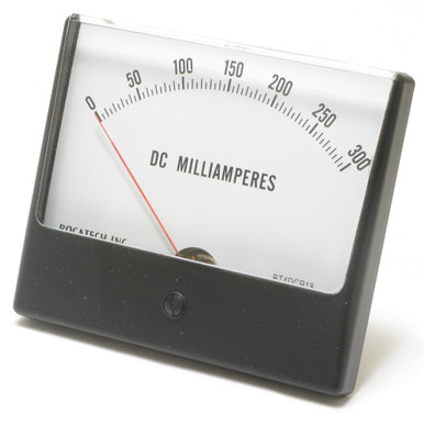 0 - 300 Milliampers DC, Panaview Analog Panel Meter, 4.5 Inch