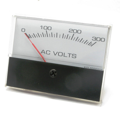 0 - 300 Volt AC Analog Panel Meter, 3 Inch