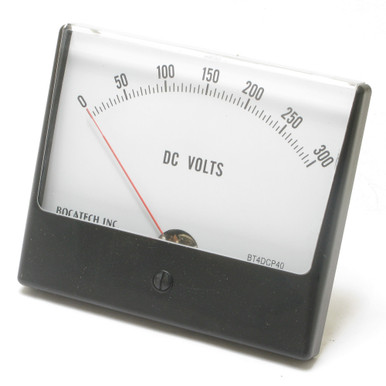 0 - 300 Volt DC Panaview Analog Panel Meter, 4.5 Inch