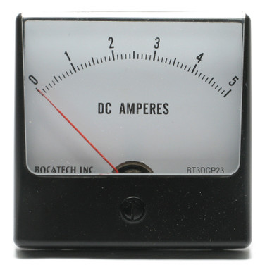 0 - 5 Amp DC Panaview Analog Panel Meter, 3 Inch
