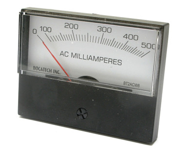 0 - 500 Milliampers AC Analog Panel Meter