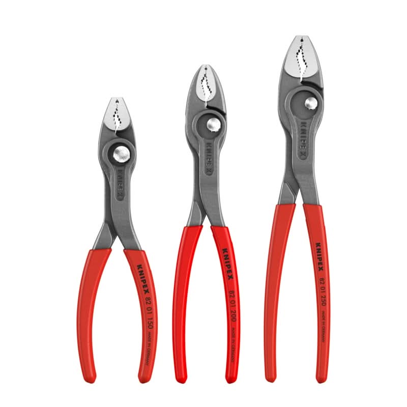 Knipex 00 20 06 US4 3-Piece TwinGrip Plastic Dipped Pliers Set