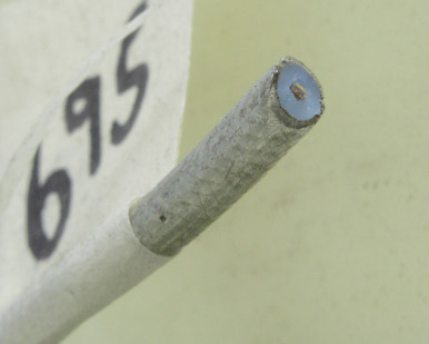 RG402, Silver-Coated Copper PTFE Coax Cable, Silver, 125 Feet