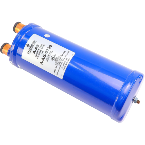 Copeland 060815 Suction Accumulator, 1-1/8″ Sweat, 300 PSI, 5″ Dia, 13″ H (A-AS5139)