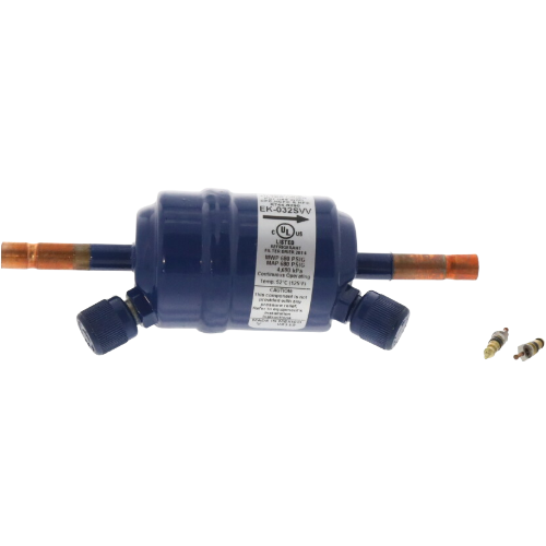 Copeland EK032SVV 1/4″ Sweat Liquid Line Filter Drier w/ Dual Access Valves 063908