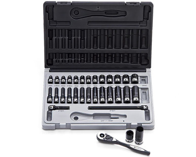 Dual Action Thin Wall Impact Socket Set 1/4" Metric 31 Piece - 14043102