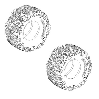 Rear Tire Kit For TITAN TORO Mower Model 76411