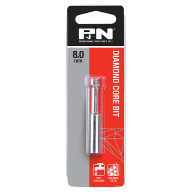 P&N Diamond Core Drill 8mm- 148010008