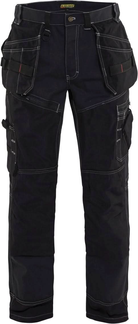 Blaklader 16001380 X1600 Pants, Black, 40W, 32L