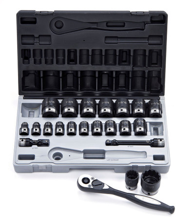 Dual Action Thin Wall Impact Socket Set 1/2" Imperial 22 Piece - 16242201