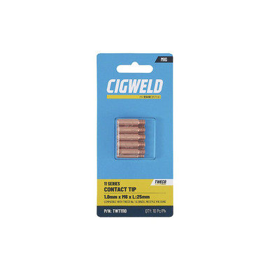 Cigweld Contact Tip 1mm Tweco 1 Pack 10 - TWT1110