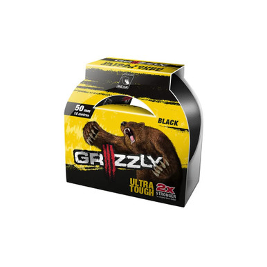 Bear Grizzly 50mm x 18m Black Ultra Tough Cloth Gaffer - 63642548203