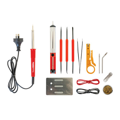 Tradeflame 30W Soldering Starter Kit 15 Piece -400156