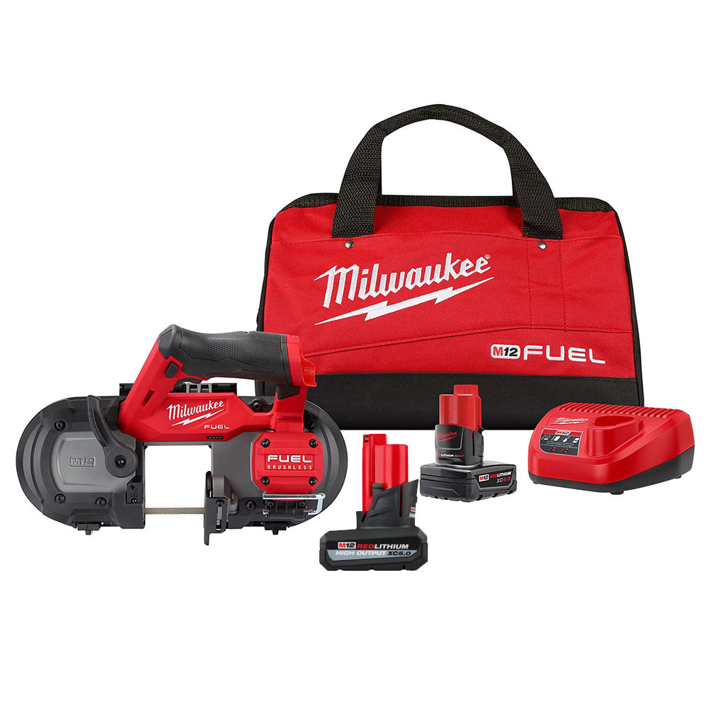 Milwaukee 2529-21XC M12 FUEL Compact Band Saw 4.0Ah + 5.0Ah Kit