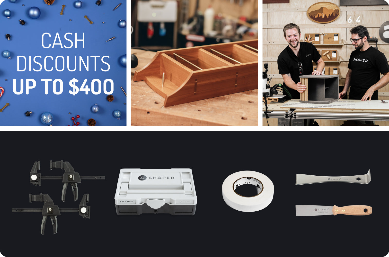 PROMO Shaper[Includes: Reversible clamps, prybar, scraper, Shaper tape, two training classes & 9 plans]