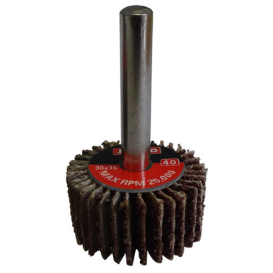 Josco Flap Wheel 30x15 40G 6 Spindle Packaged - FW3015040C