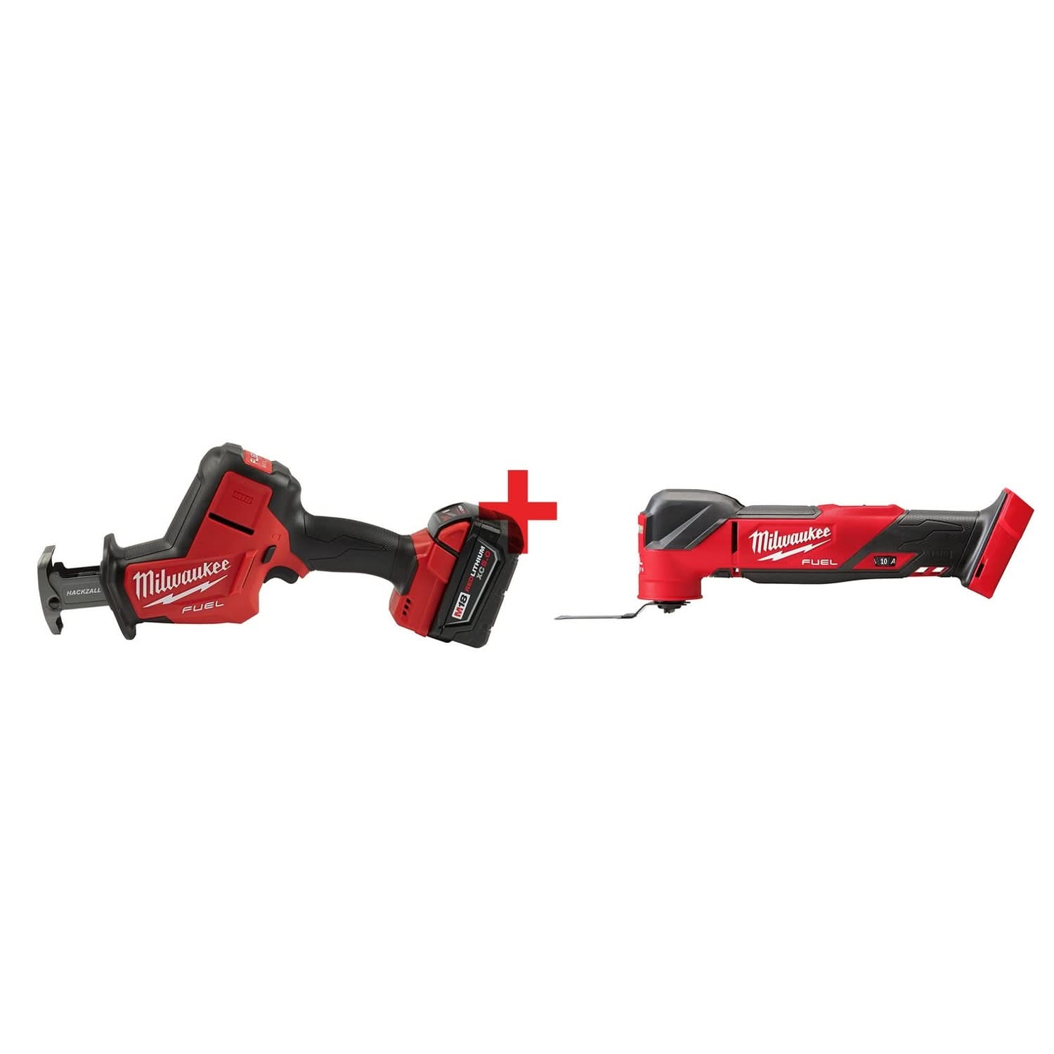 Milwaukee M18 FUEL Hackzall Recip Saw 5.0Ah Kit with Oscillating Multi-Tool