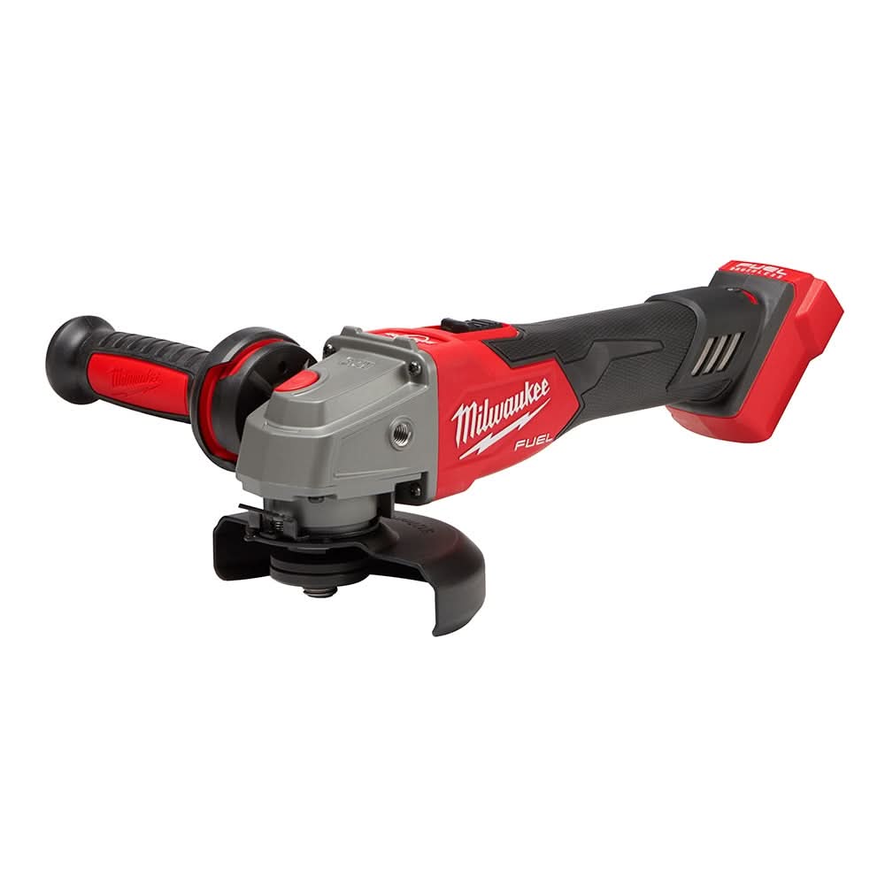 Milwaukee PROMOM18 FUEL 4-1/2-in / 5-in Variable Speed Braking Grinder, Slide Switch Lock-On , Tool Only