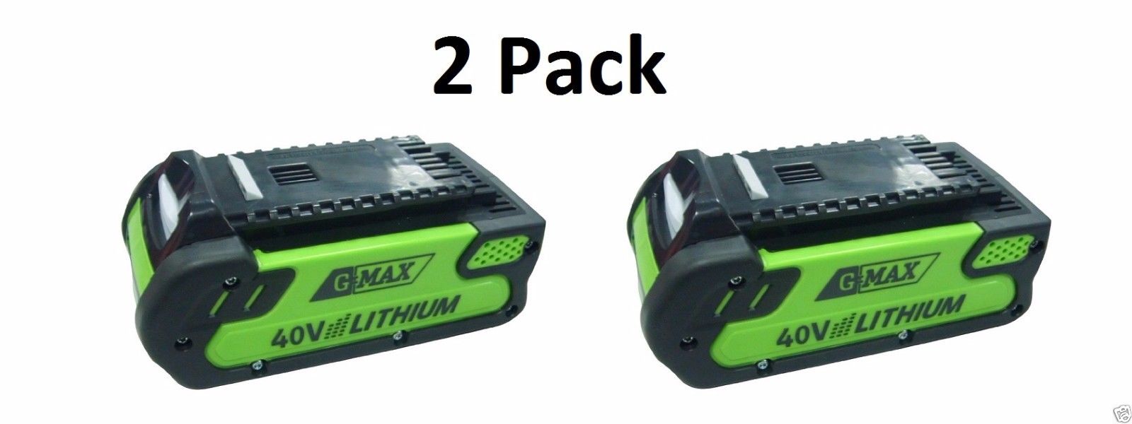 2 Pack Genuine GreenWorks 29462 G-MAX 40V 2Ah Lithium-ion Battery 40 Volt NEW