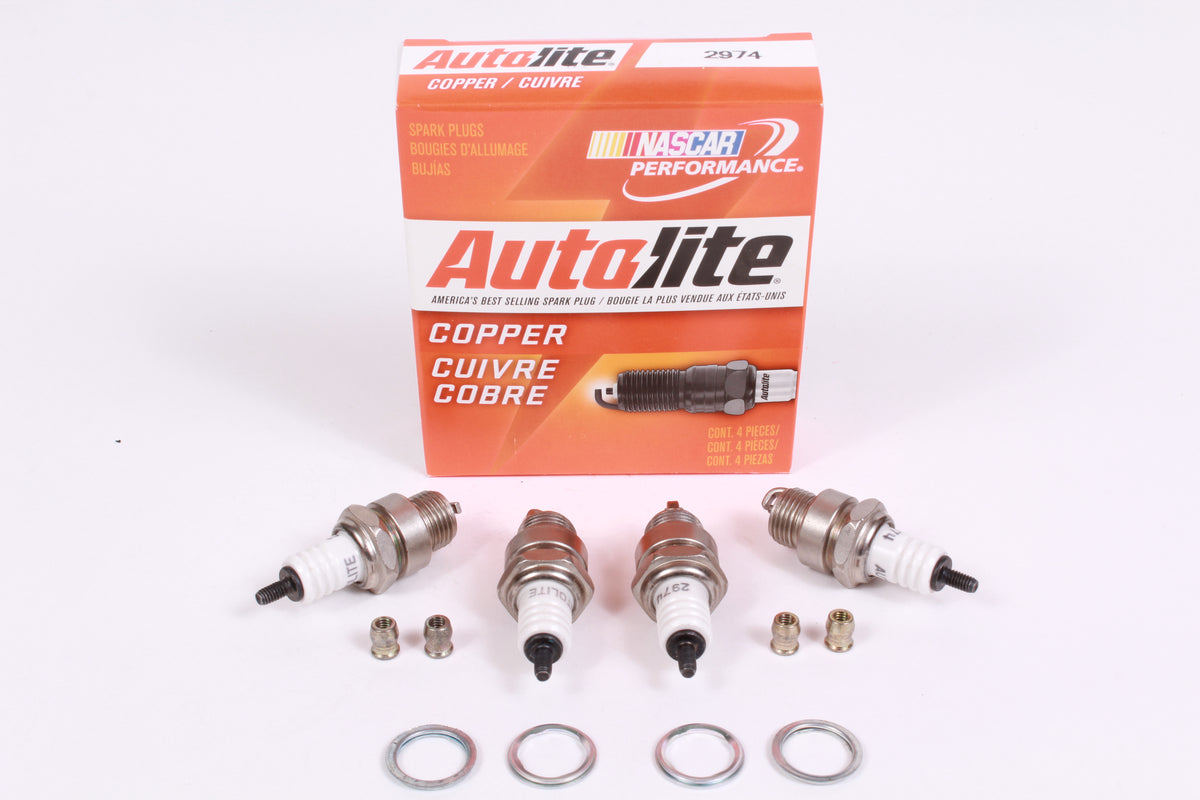 Box of 4 Genuine Autolite 2974 Copper Non-Resistor Spark Plug