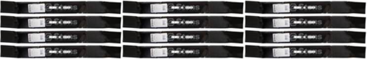 12 Pack Stens 300-509 Universal Mulching Blade 22" L 3/8" Center Hole