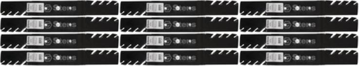 12 Pack Stens 302-460 Toothed Blade Fits John Deere AM100946