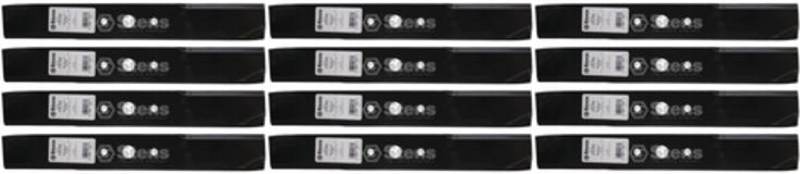 12 Pack Stens 315-259 Medium-Lift Blade Fits Power King 60-4301