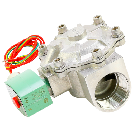 ASCO 8210G127 2-Way Normally Closed Solenoid Valve, 1-1/2″ NPT, 120VAC, SS Body