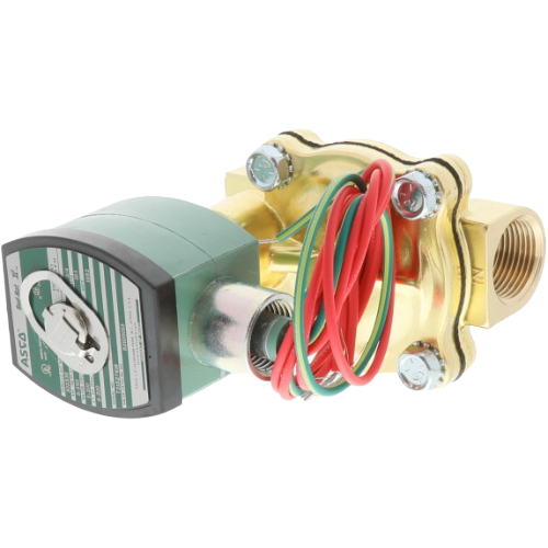 ASCO 8210G13 2-Way Normally Open Solenoid Valve, 3/4″ NPT, 120VAC, Brass