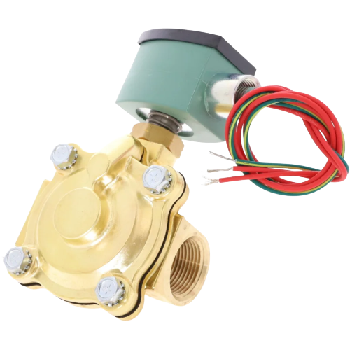 ASCO 8210G14 2-Way Normally Open Solenoid Valve, 1″ NPT, 120VAC, Brass