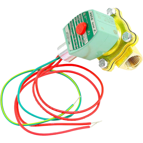 ASCO 8210G2 2-Way Normally Closed Solenoid Valve, 1/2″ NPT, 120VAC, Brass
