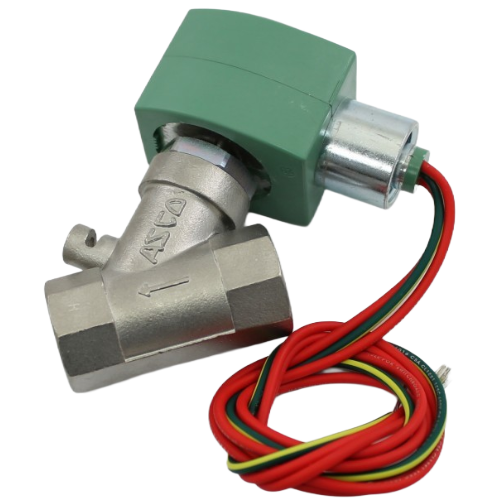 ASCO 8210G37 2-Way Normally Closed Solenoid Valve, 1/2″ NPT, 120VAC, SS Body