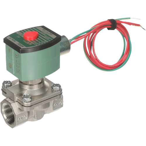 ASCO 8210G38 2-Way Normally Open Solenoid Valve, 3/4″ NPT, 120VAC, SS Body