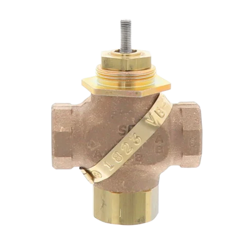 Schneider Electric VB-7313-0-4-4 Globe Valve, 3-Way Mixing, 1/2″ NPT, 4.4 Cv, Bronze