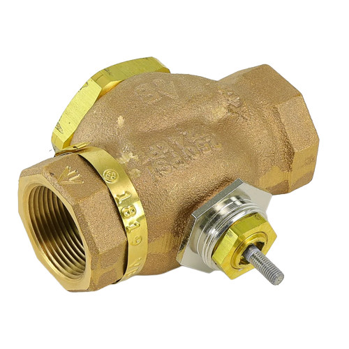Schneider Electric VB-7323-0-4-9 Globe Valve, 3-Way Diverting, 1-1/4″ NPT, 20 Cv, Bronze