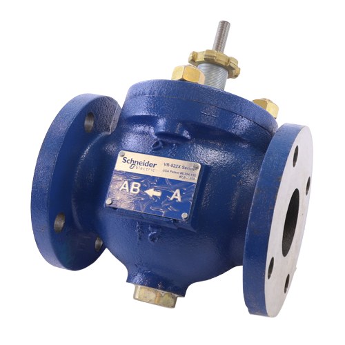 Schneider Electric (Barber Colman) VB-8223-0-5-12 Globe Valve, 2-1/2″ Flanged, Two-Way, 56 Cv, Equal Percentage, ANSI Class 125, Cast Iron/Brass Trim, Stem Up Closed