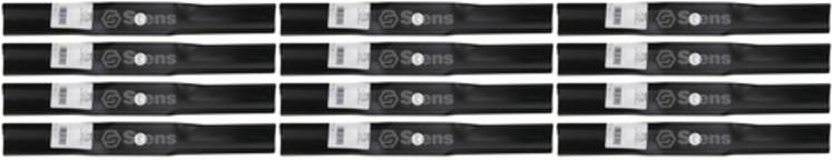12 Pack Stens 330-385 Hi-Lift Blade Fits John Deere M74175
