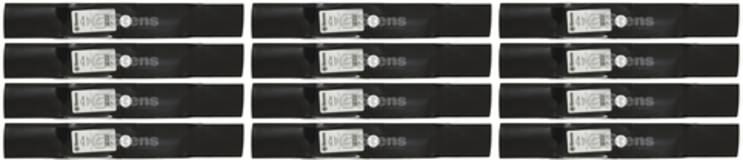 12 Pack Stens 330-389 Mulching Blade Fits John Deere M113517