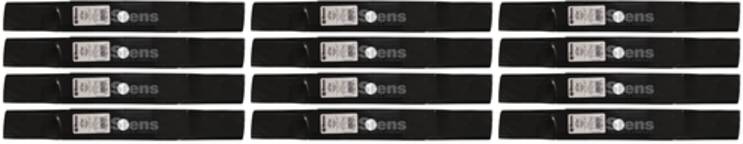 12 Pack Stens 330-595 Medium-Lift Blade Fits John Deere TCU30316