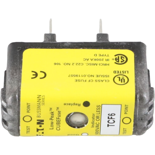 Bussmann TCF6 CubeFuse Class J Dual Element Time-Delay Fuse 6A