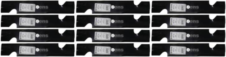 12 Pack Stens 340-110 Notched Hi-Lift Blade Fits Toro 108-4081-03