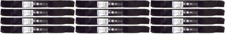 12 Pack Stens 340-218 Mulching Blade Fits AYP 340218