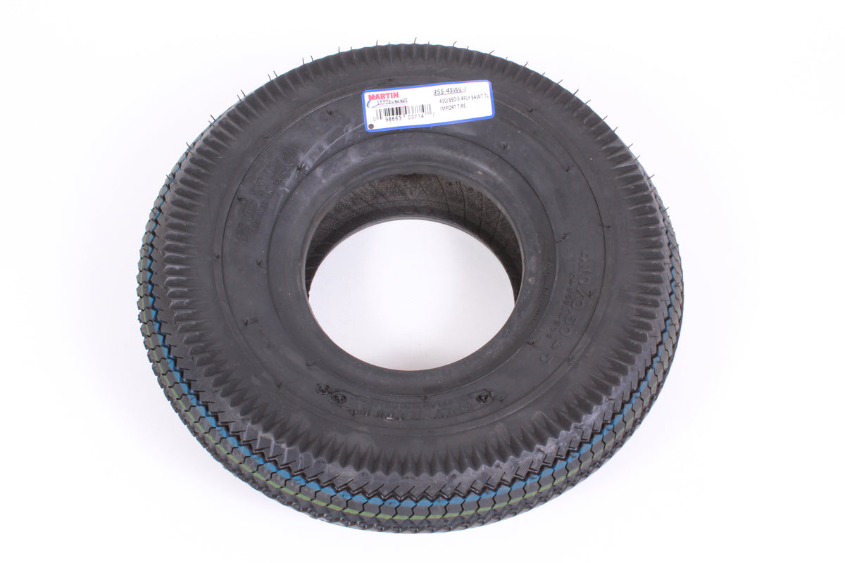 Martin Wheel 355-4SWL-I 410/350-5 Sawtooth Tire 4-Ply Fits 5x3.00 Rim