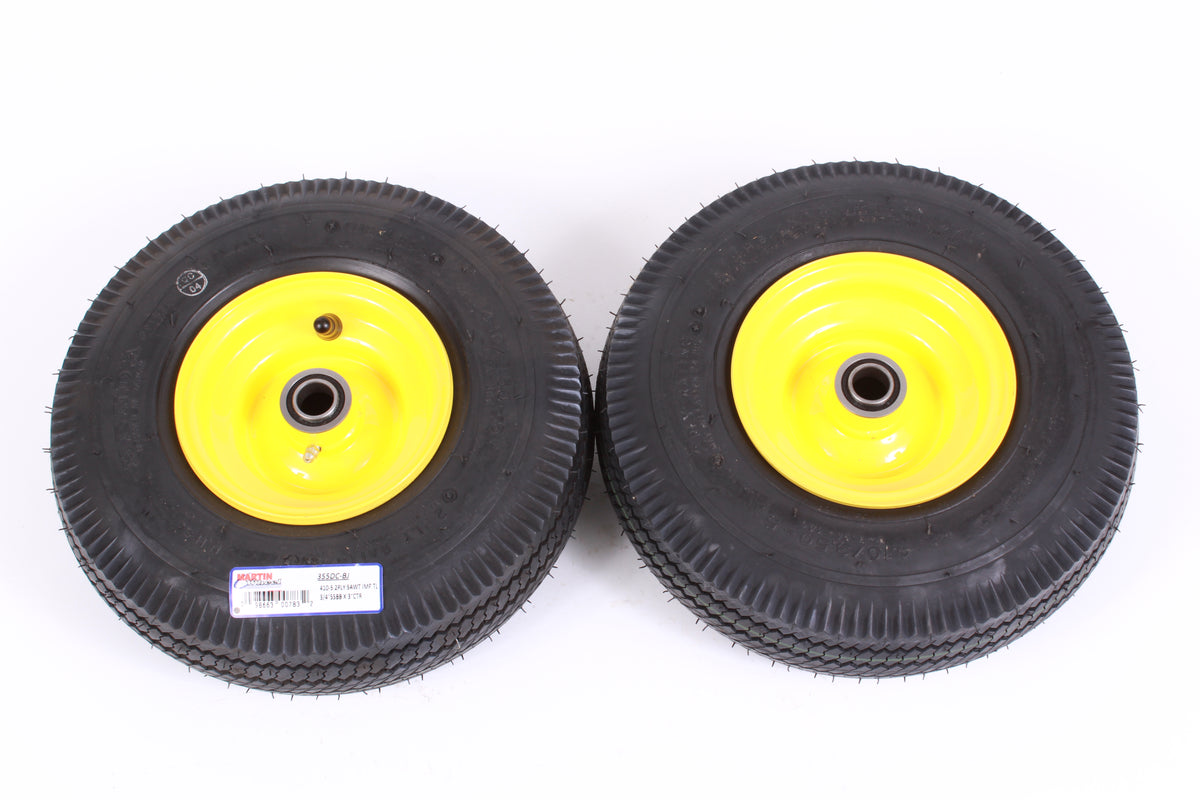 2 Pack Martin Wheel 355DC-BJ 410-5 Sawtooth Caster Wheel Fits John Deere PT8639
