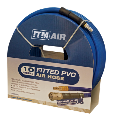 ITM PVC Air Hose Comes With Couplers 10 MM / 3/8" X 30M - TM300-230