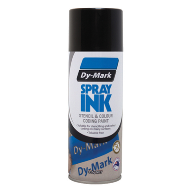 Dymark Spray Ink Black Stencil & Colour Coding Paint 315g - 39013501