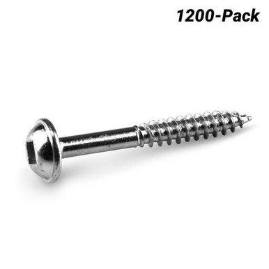 KREG Pocket Hole Screws Coarse Zinc 32 MM 1200 Piece - KR-SMLC125-1200