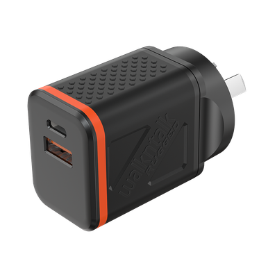 WALKNTALK Charger Wall Rugged Dual USB-A 18W USB-C 30W PD - WNTPWR-WALL